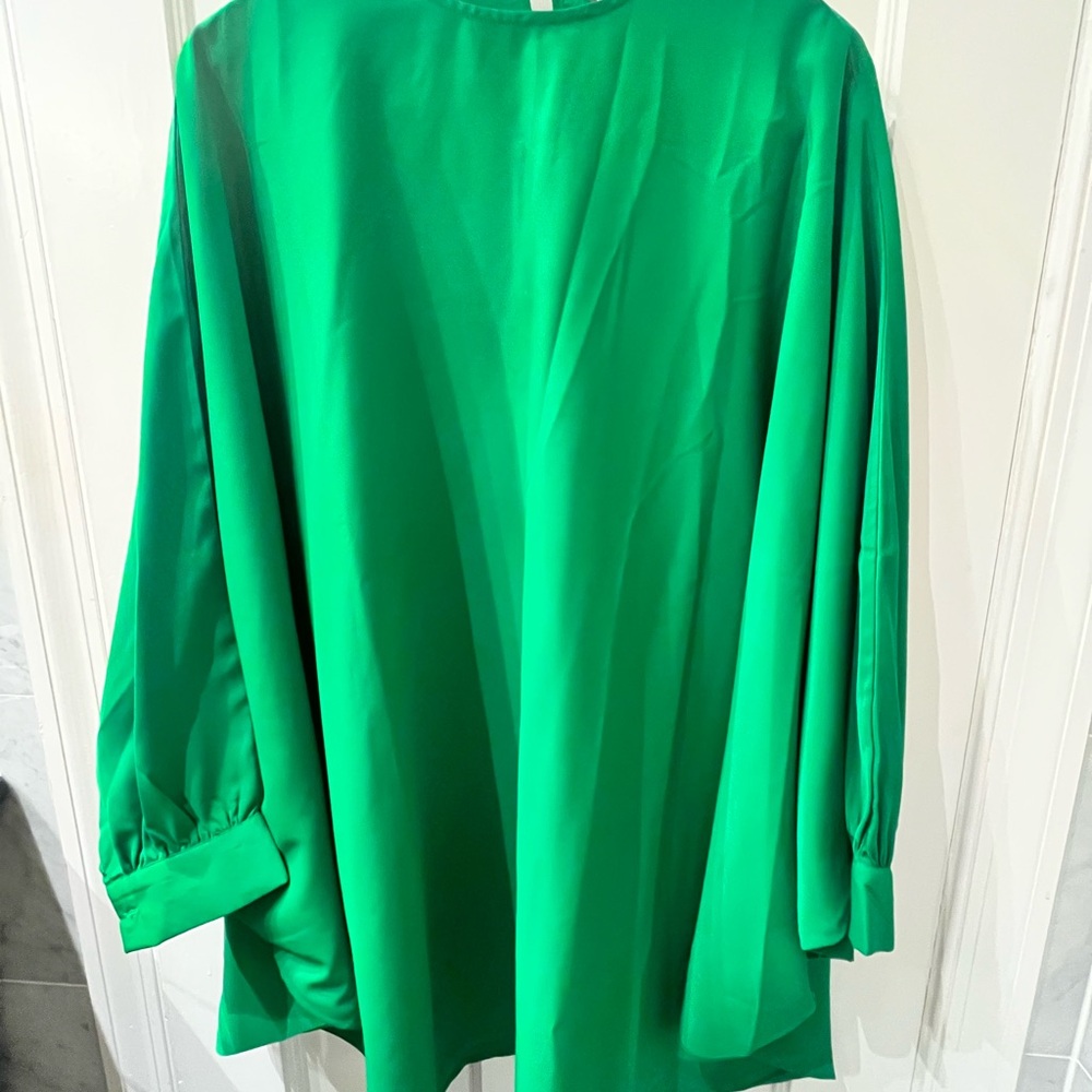 STYLEWE Green Long Sleeve Dolman Cocktail Dress - Picture 3 of 5